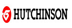 logotipo de hutchinson negro y rojo